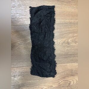 Aerie Black Lace Bandeau Strapless Bra, Size M